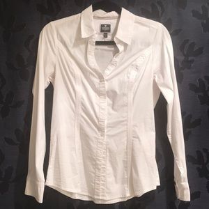 Express White Button Down -M